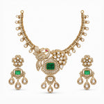Aarini Victorian Green Necklace Set