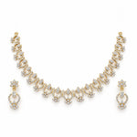 Inaya CZ Floral Necklace Set