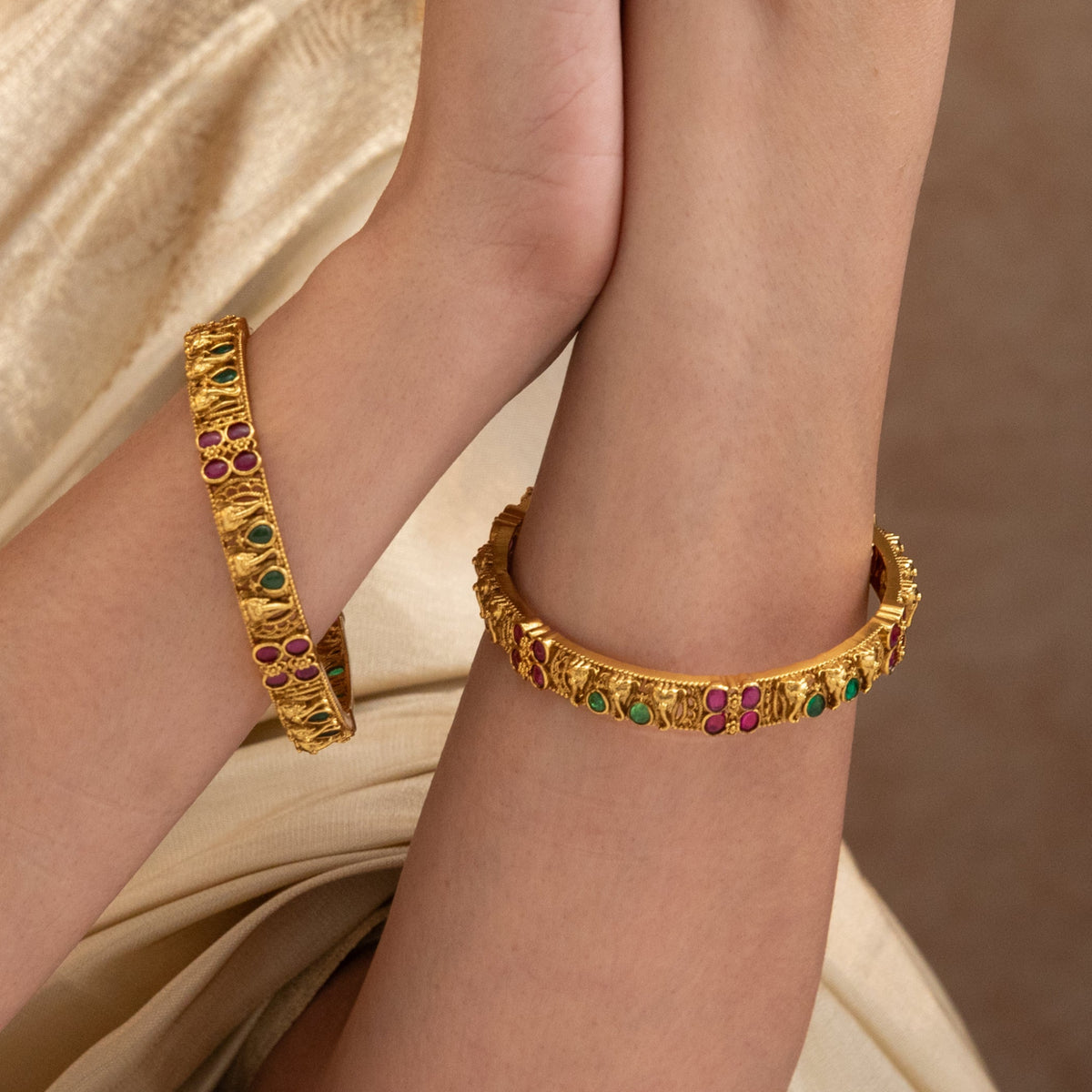 Mrinalika Antique Bangles