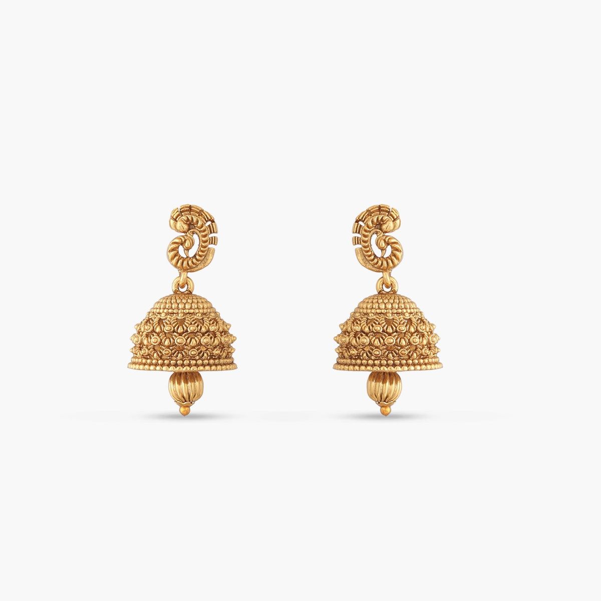 Ishita Antique Jhumka Earrings