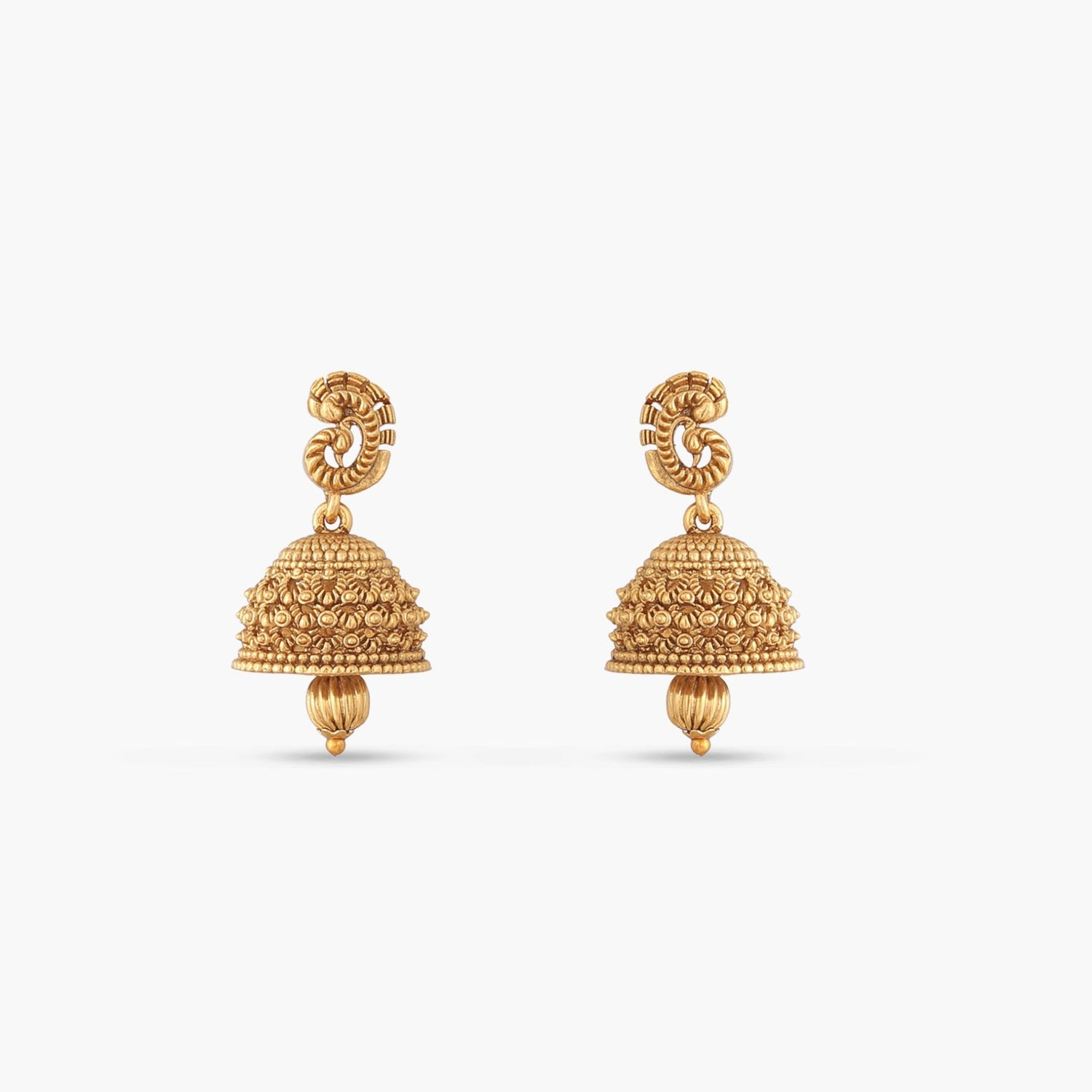 Ishita Antique Jhumka Earrings