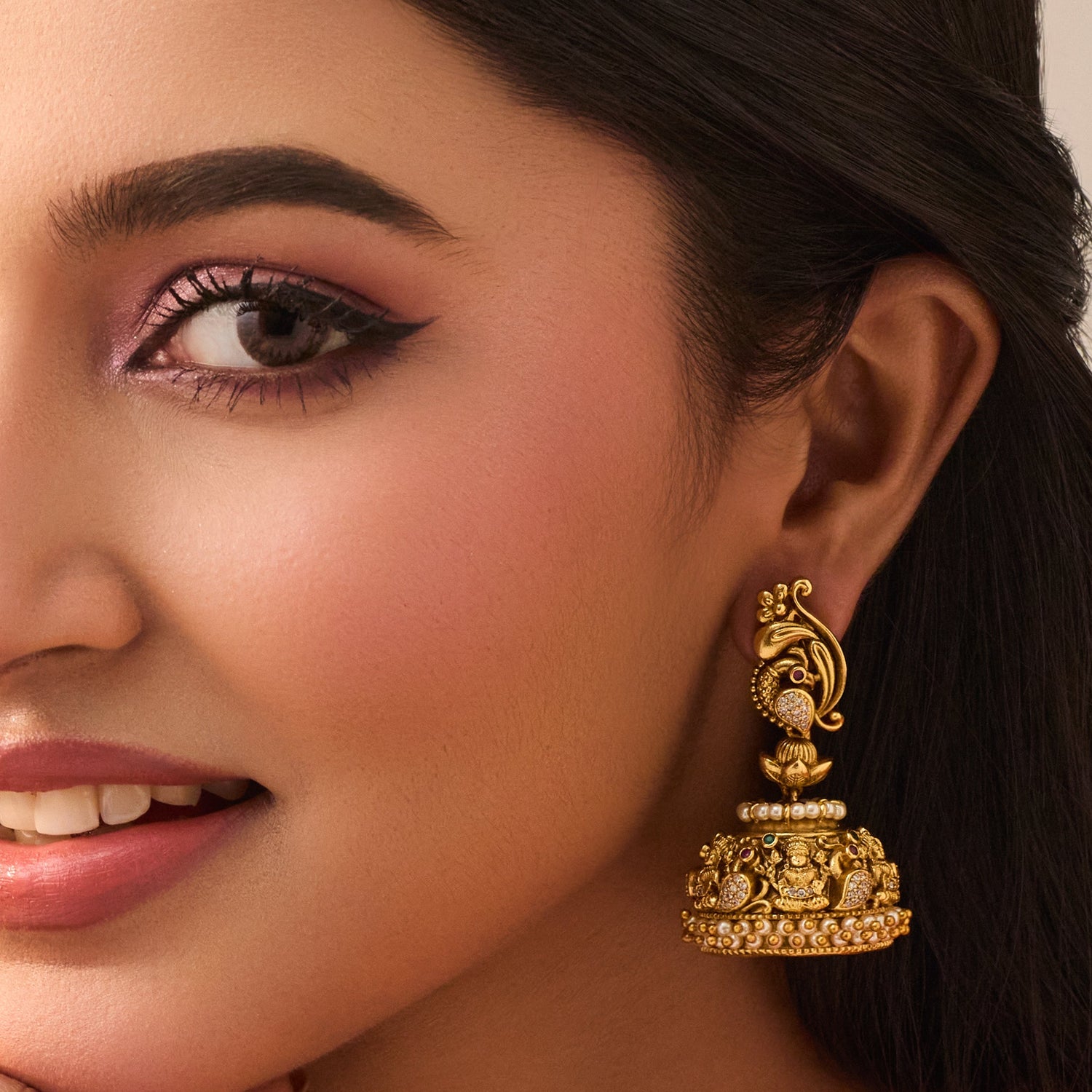 Charvi Antique Jhumka Earrings