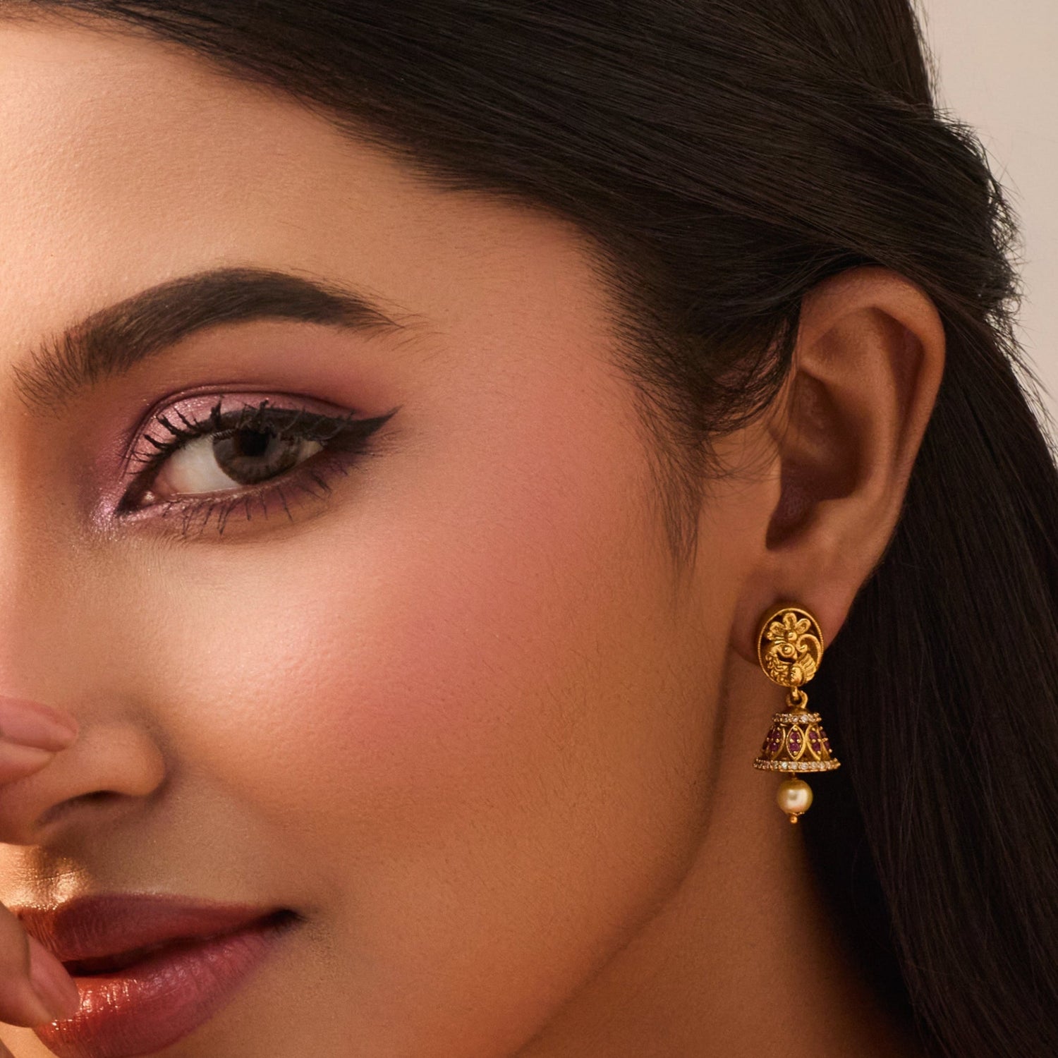 Anvitha Antique Jhumka Earrings