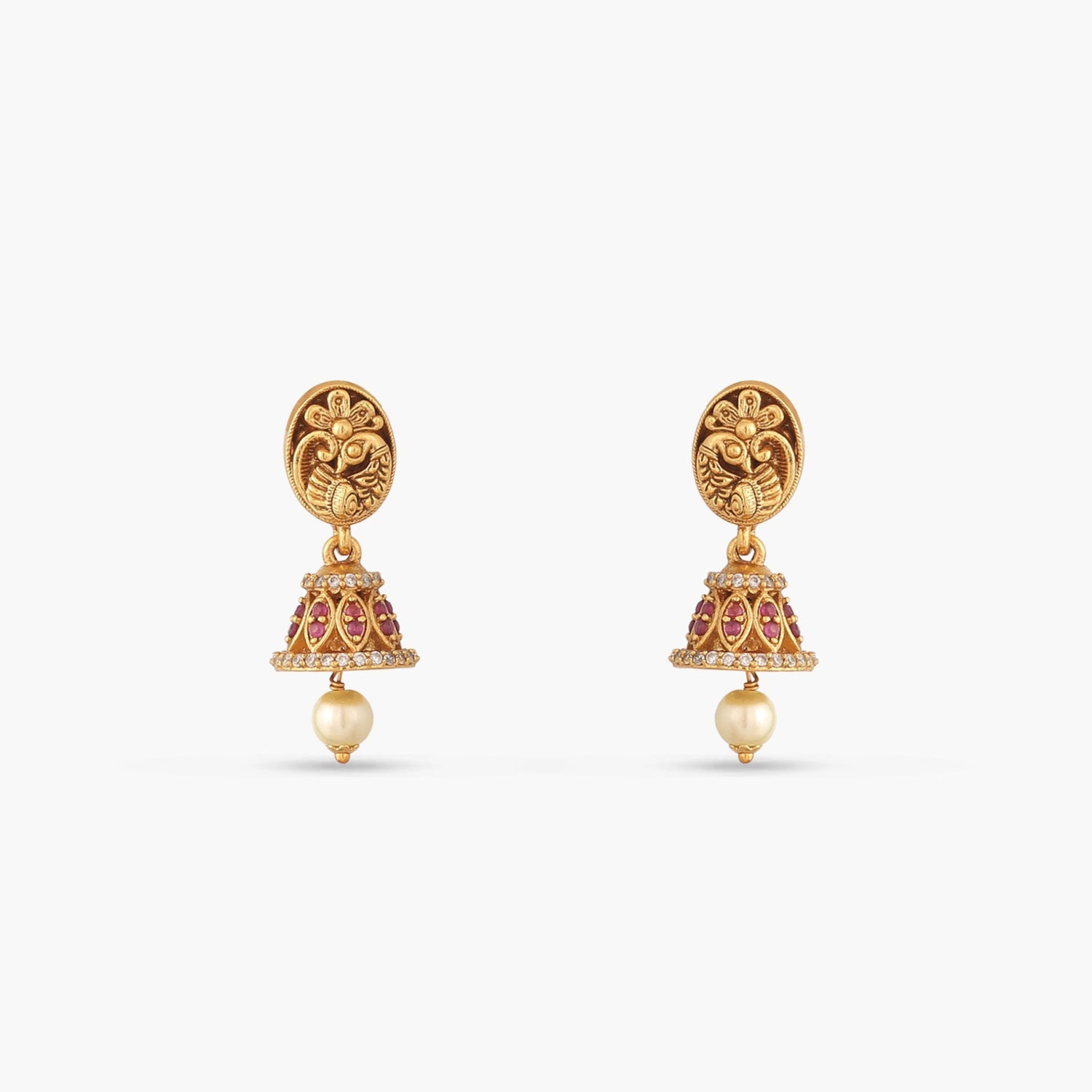 Anvitha Antique Jhumka Earrings