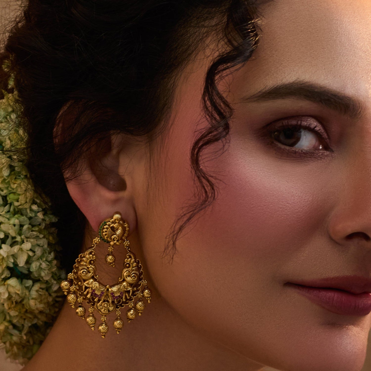 Avinka Antique Chandbali Earrings