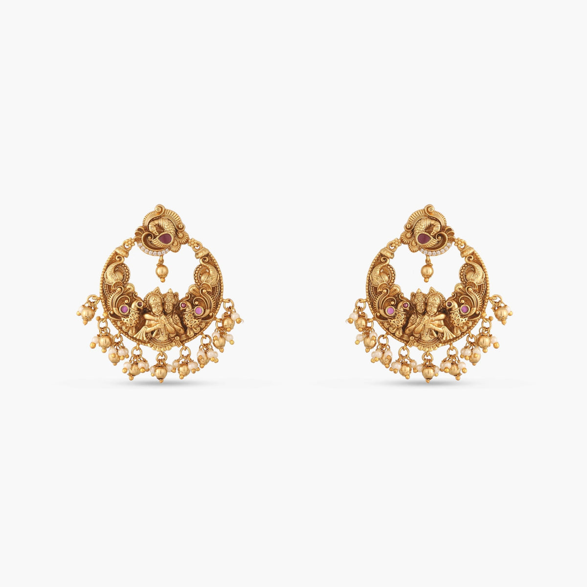 Radhiya Antique Chandbali Earrings