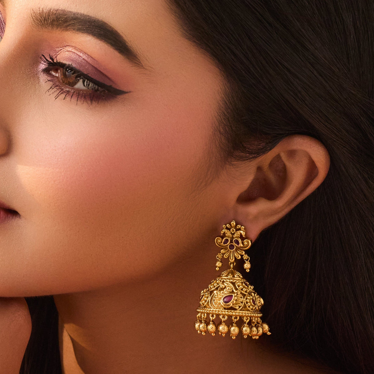 Rohini Antique Jhumka Earrings