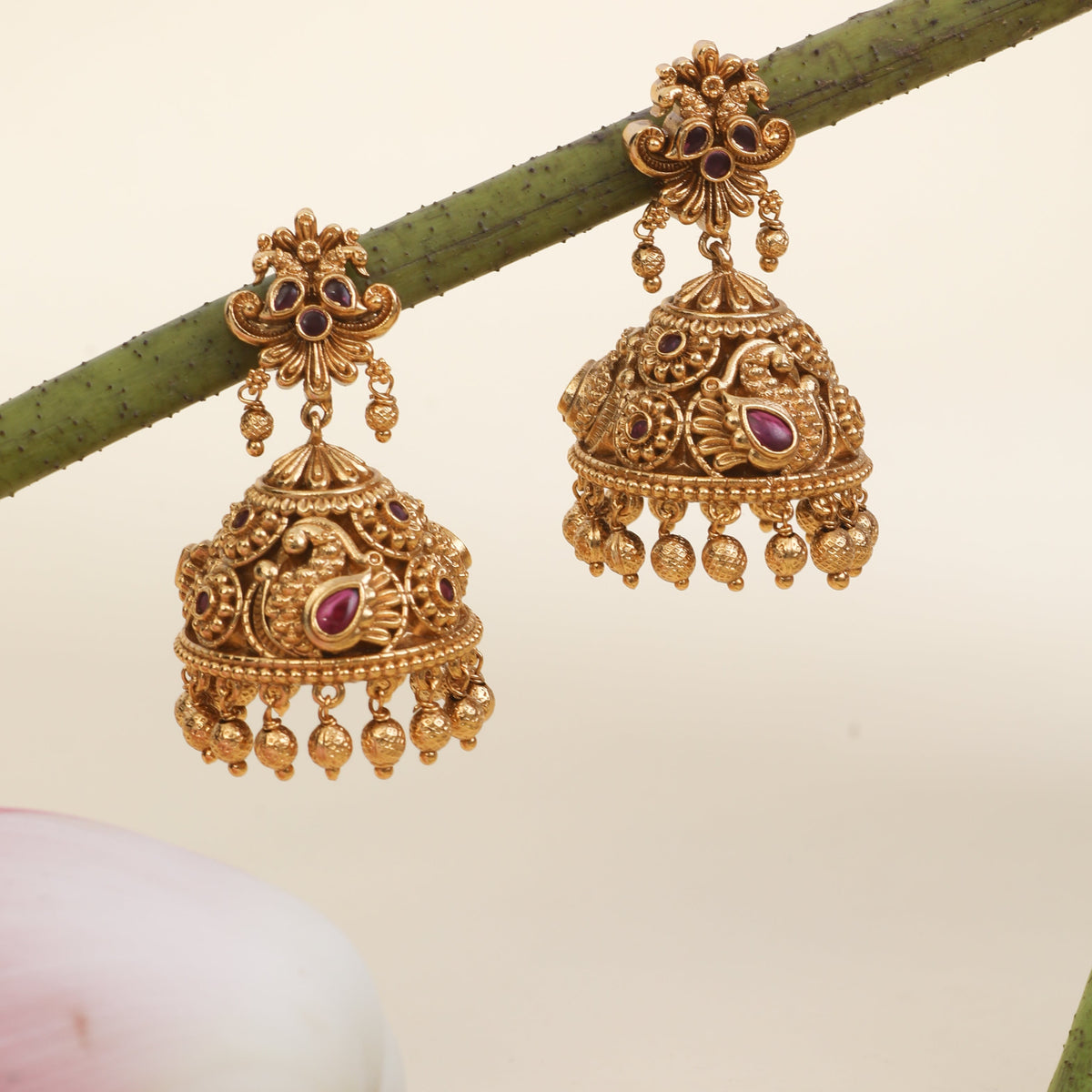 Rohini Antique Jhumka Earrings