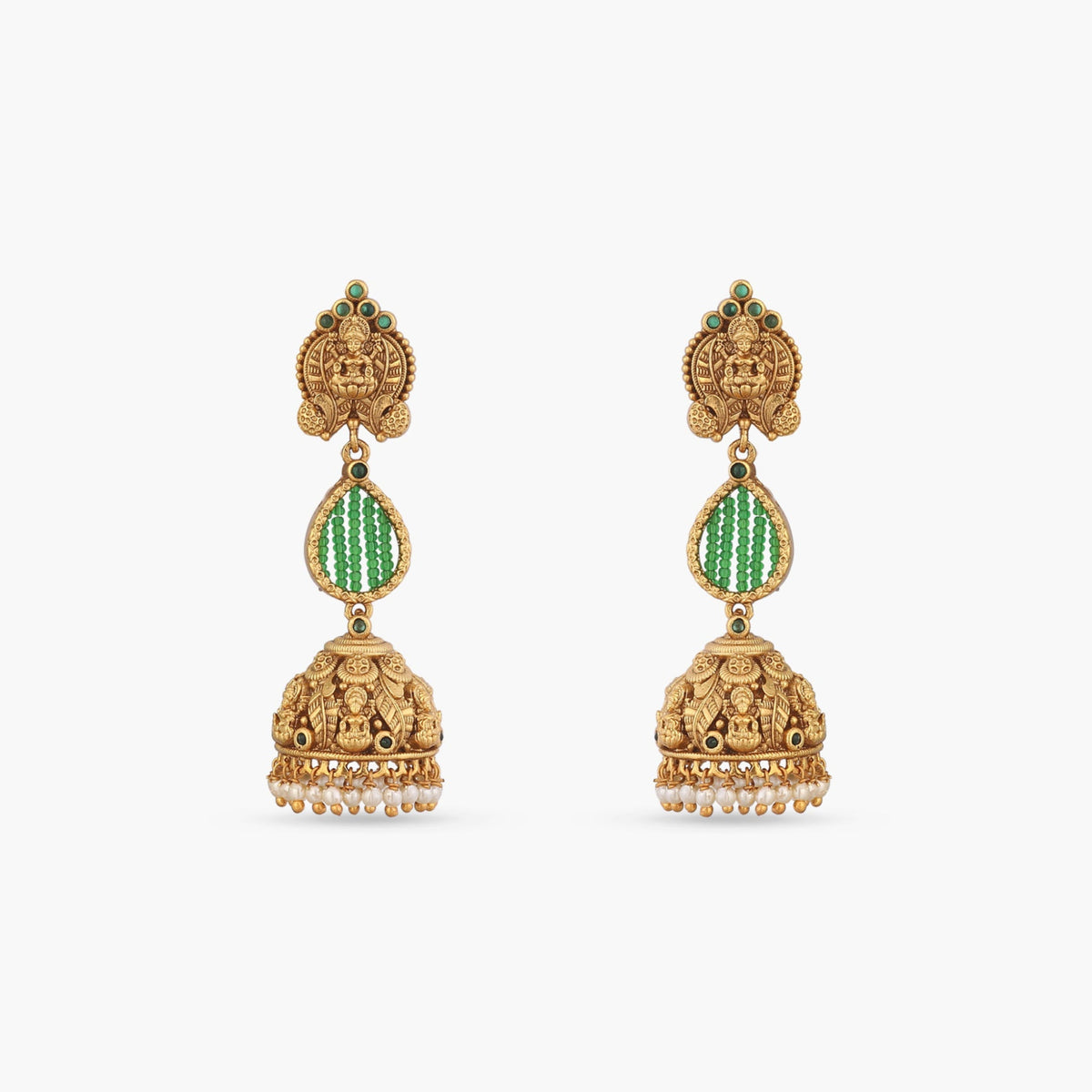Kamalika Antique Jhumka Earrings