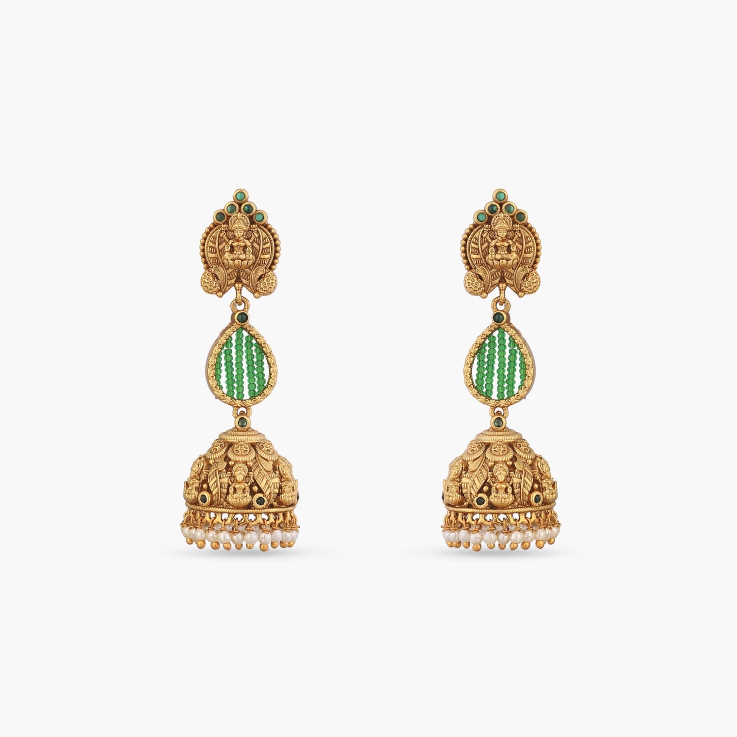Kamalika Antique Jhumka Earrings