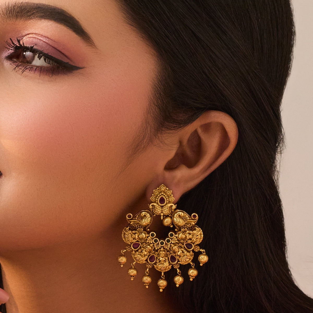 Anvitha Antique Chandbali Earrings