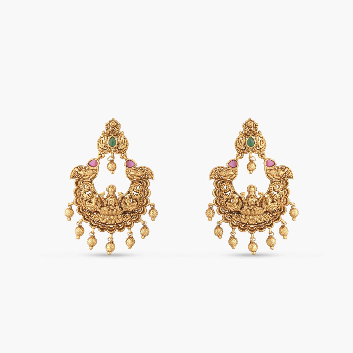 Iratri Antique Chandbali Earrings