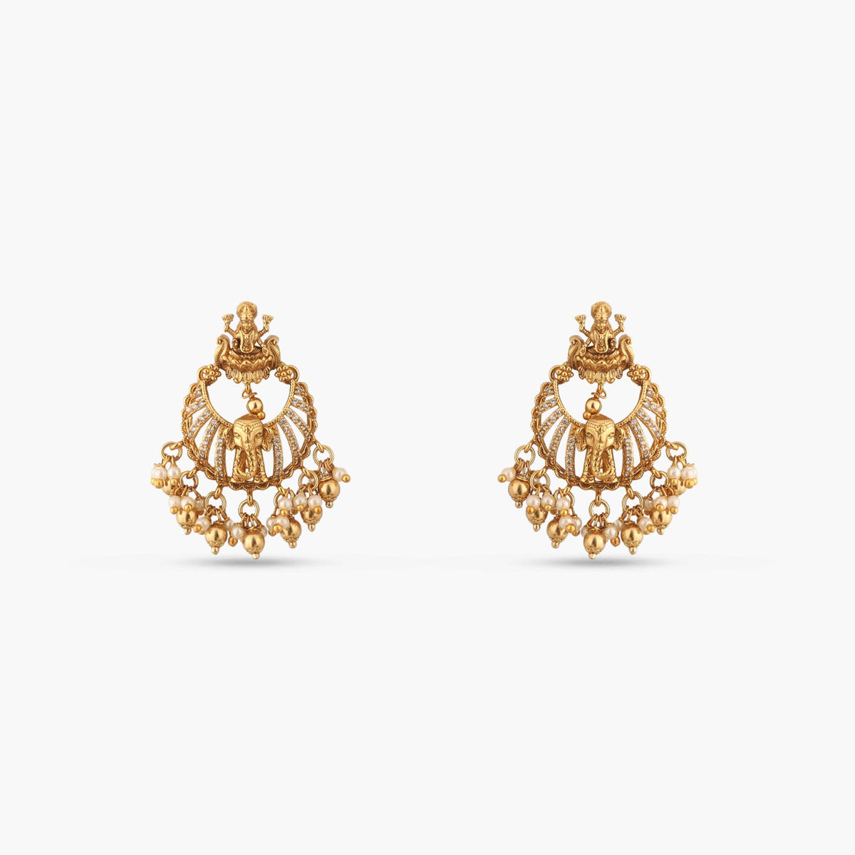 Ratri Antique Chandbali Earrings