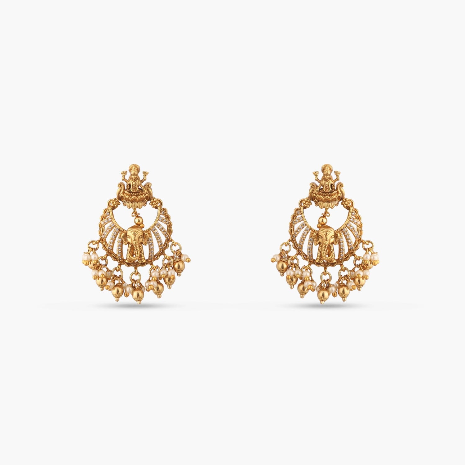 Ratri Antique Chandbali Earrings