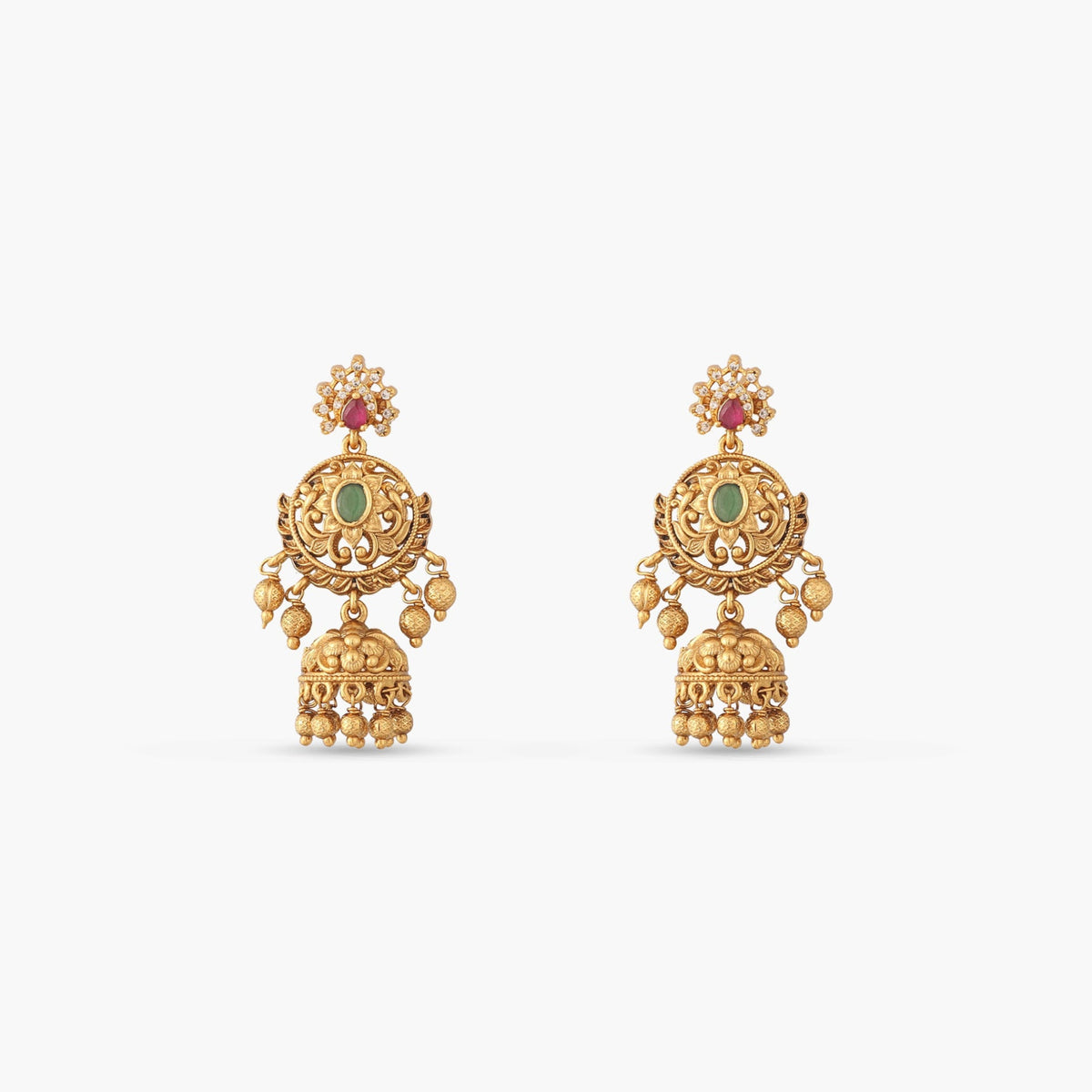 Amara Antique Jhumka Earrings