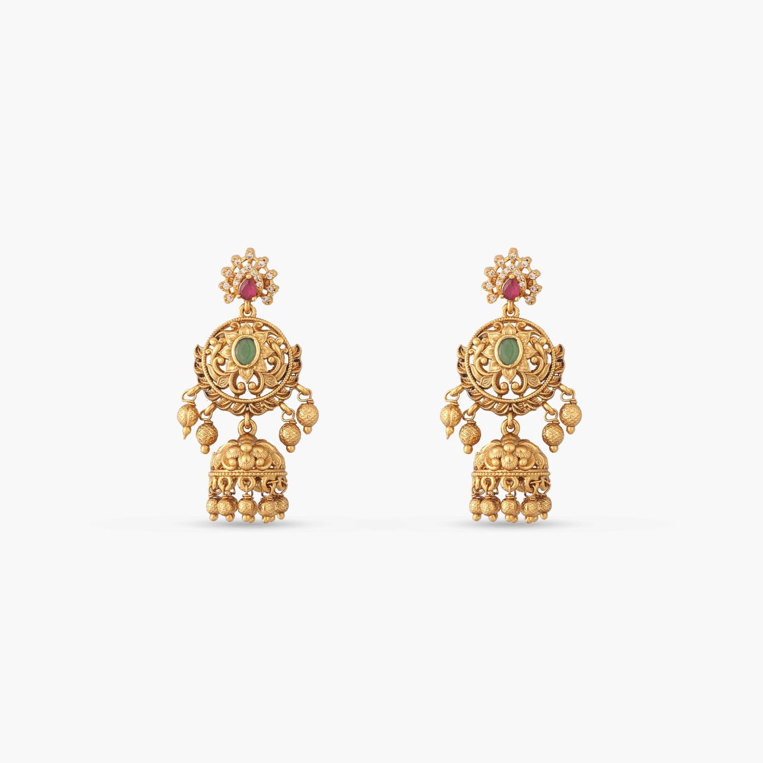 Amara Antique Jhumka Earrings