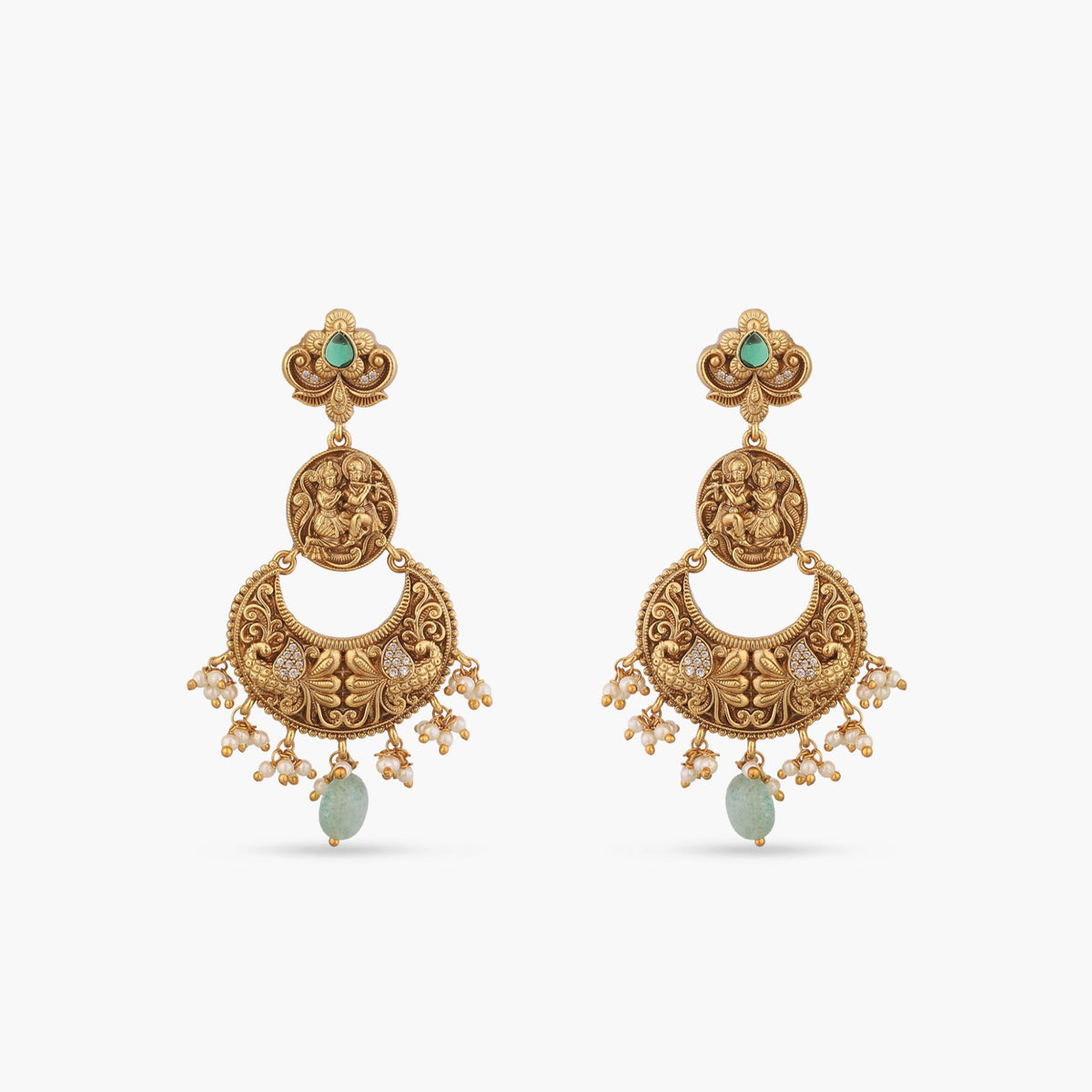 Ashira Antique Chandbali Earrings