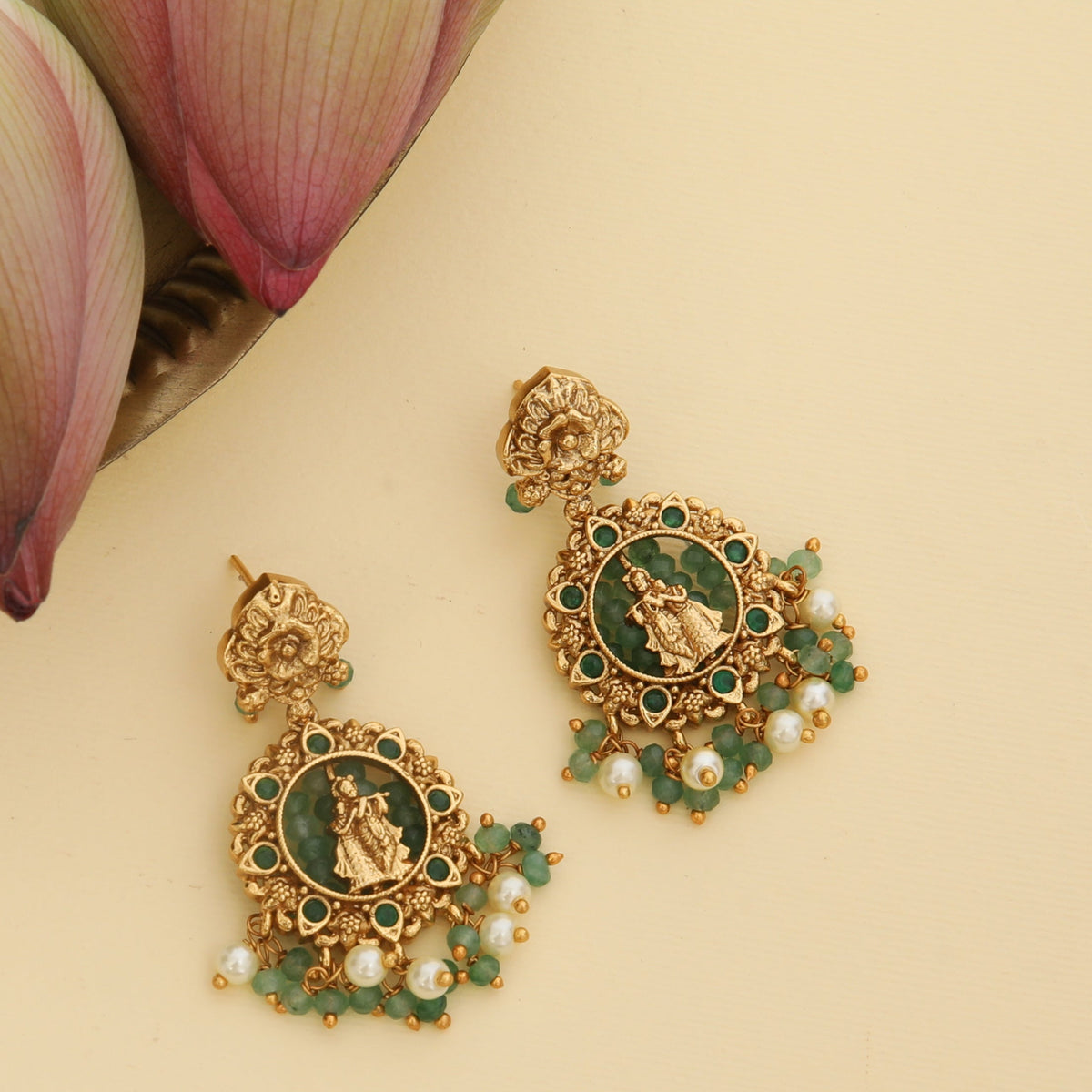 Muralika Antique Drop Earrings