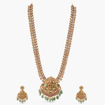 Mahika Antique Lakshmi Long Necklace Set
