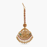 Ashoklata Red Green Antique Maang Tikka