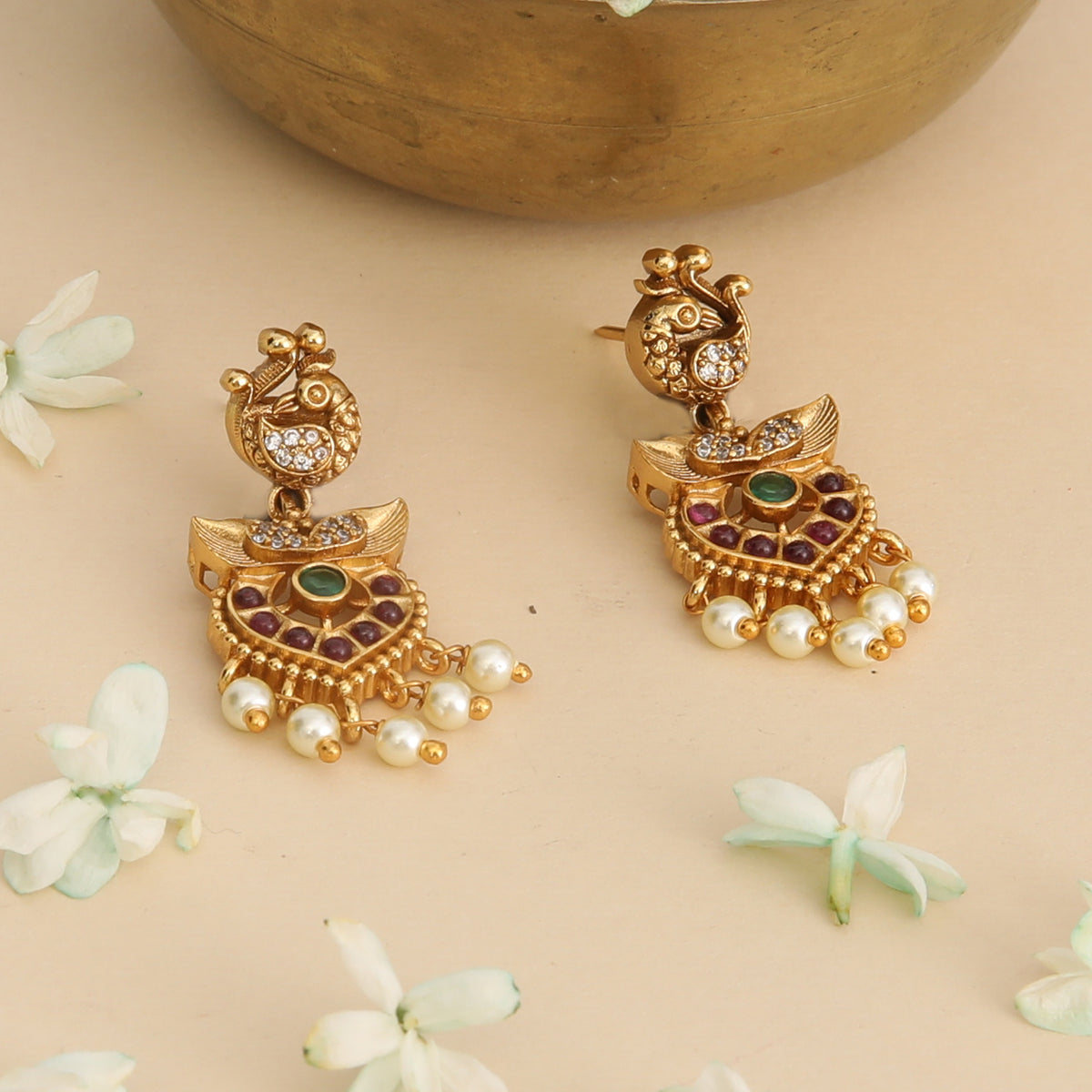 Mayuri Antique Drop Earrings