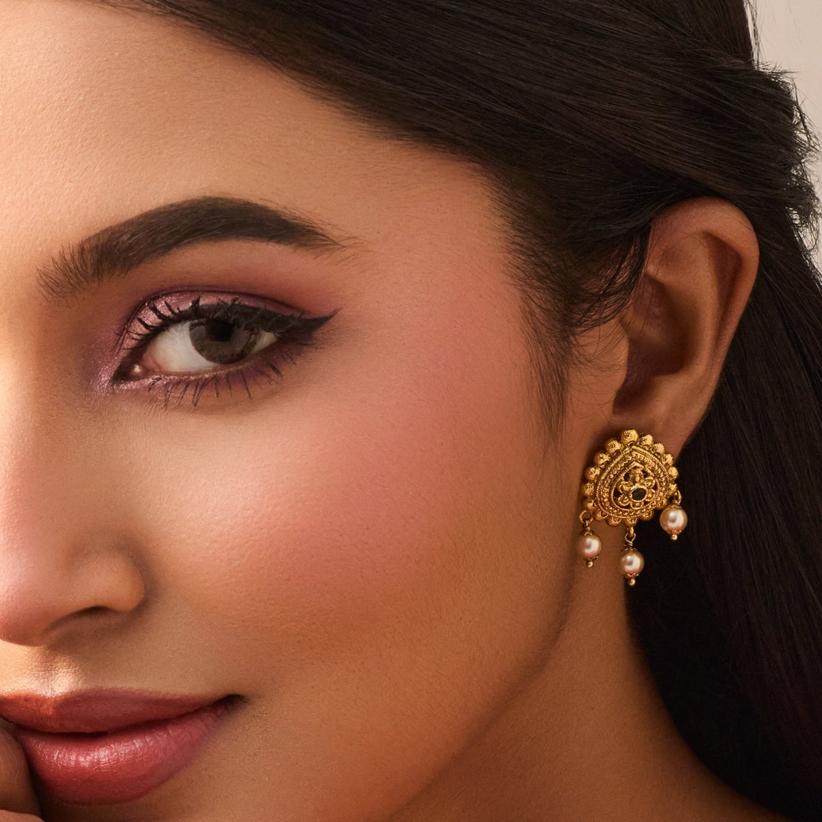 Gaurika Antique Stud Earrings