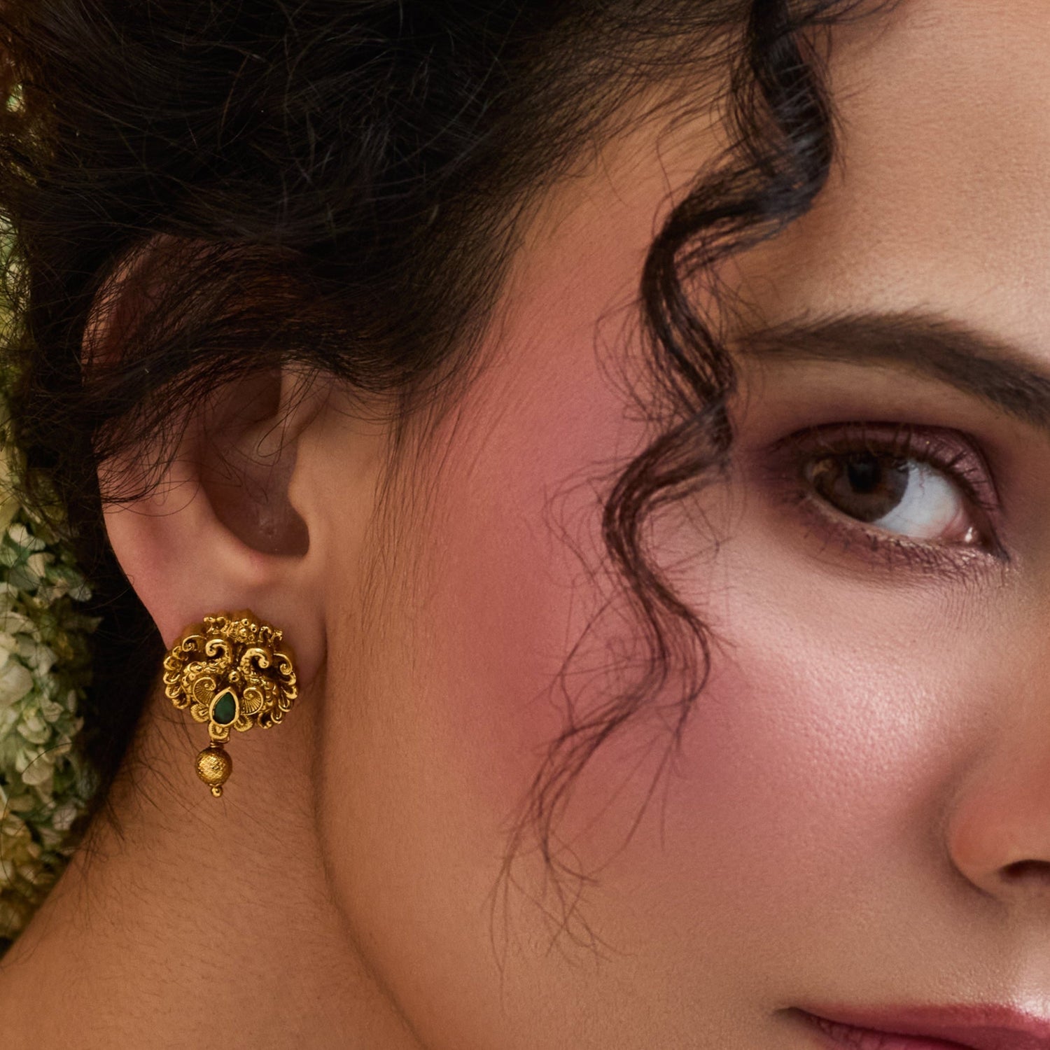 Ishvika Antique Drop Earrings