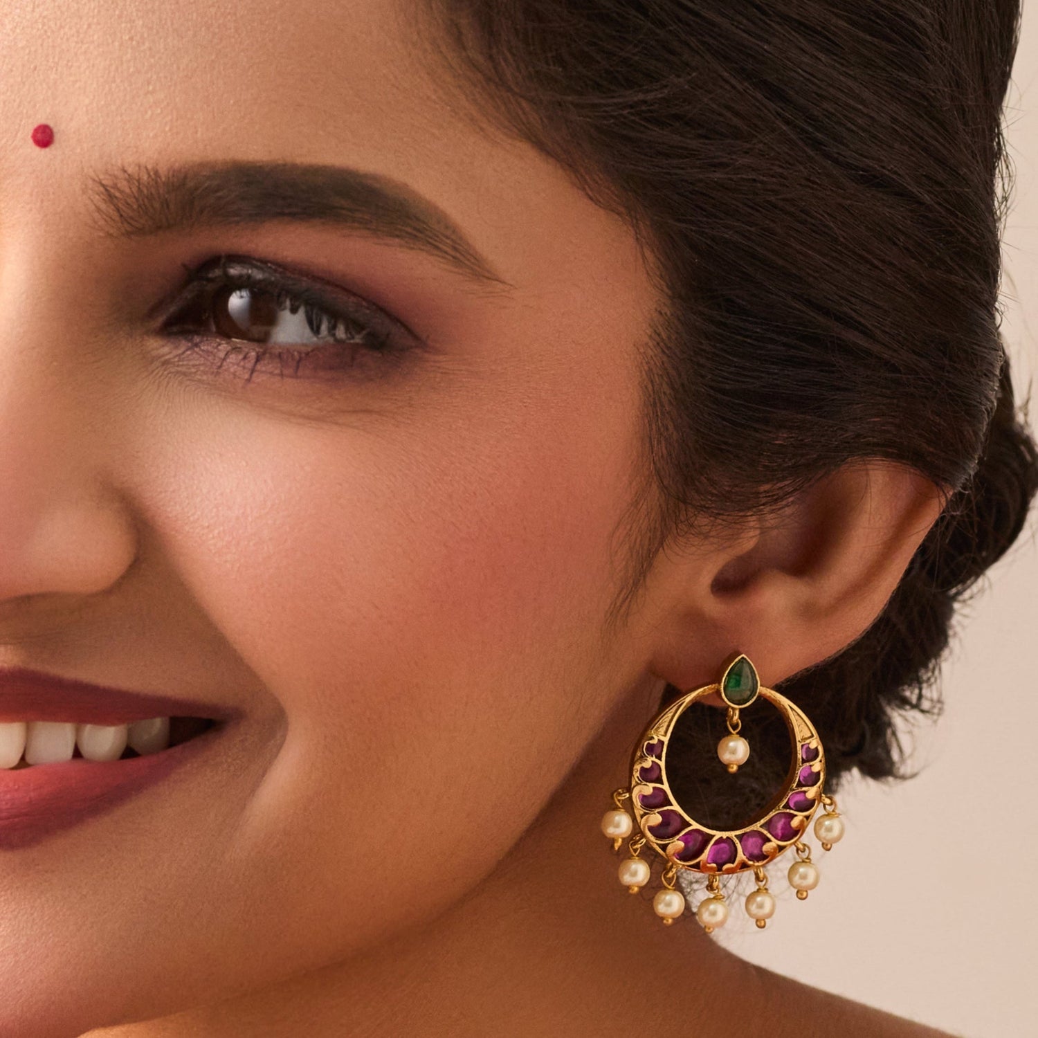 Amrita Antique Chandbali Earrings