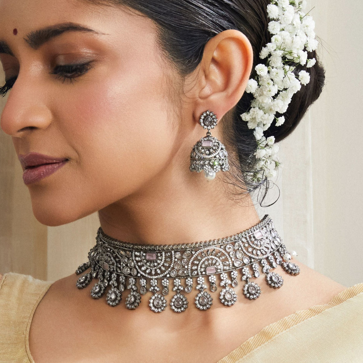 Valeria Statement CZ Choker Set