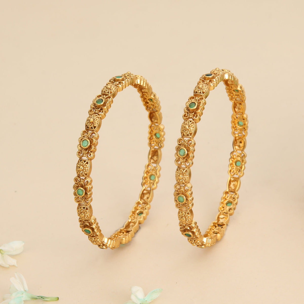 Torsha Antique Floral Bangle