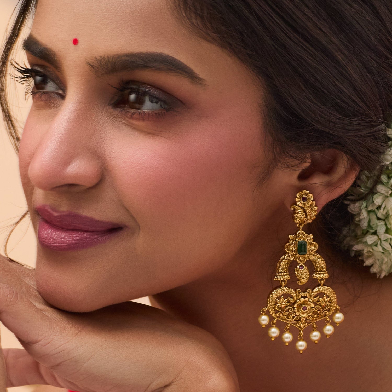 Vyanika Antique Drop Earrings