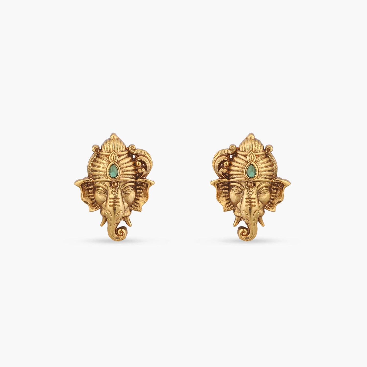 Gajika Antique Stud Earrings