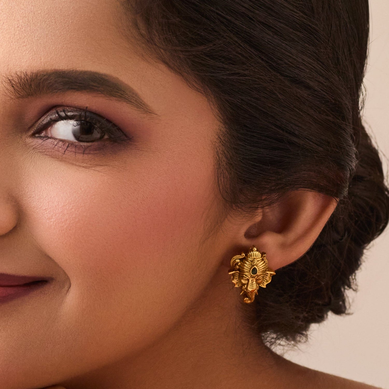 Gajika Antique Stud Earrings