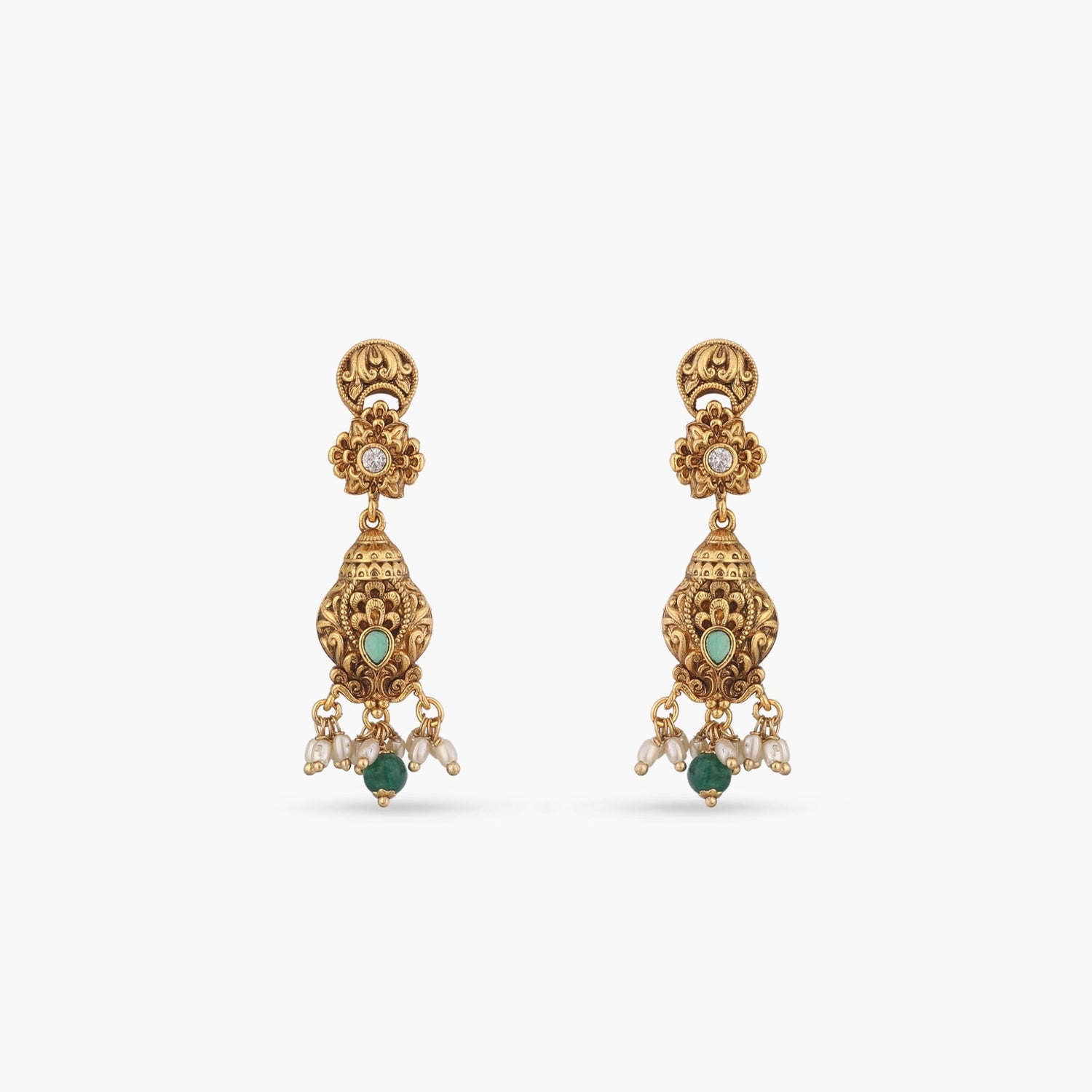 Mihika Antique Drop Earrings