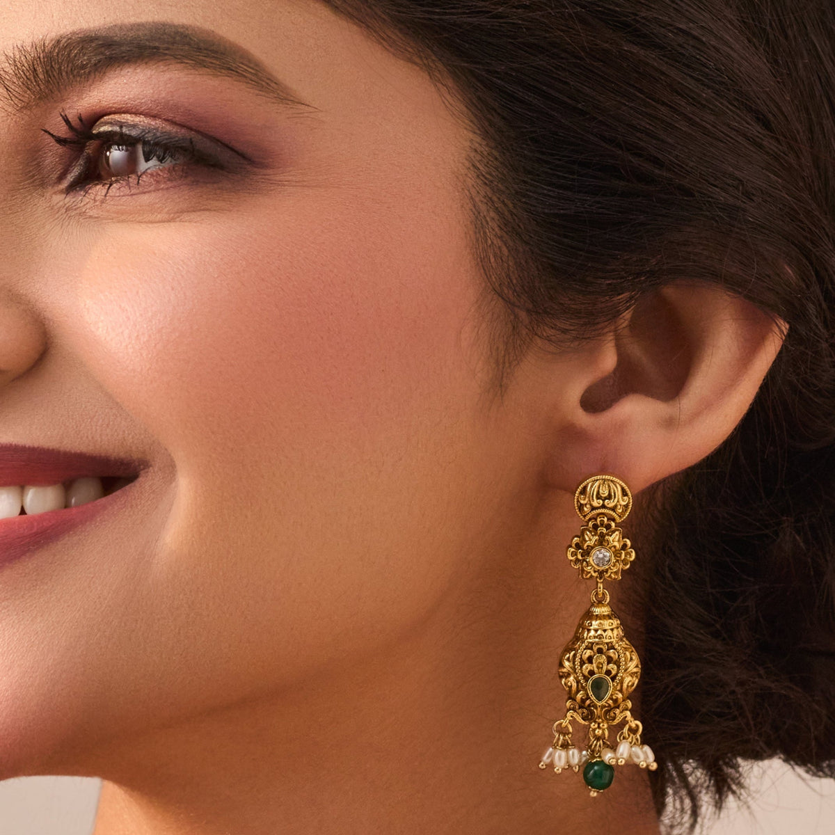 Mihika Antique Drop Earrings