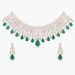Ruhi Nakshatra CZ Green Choker Set