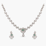 Emerald Nakshatra CZ Necklace Set