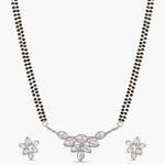 Grace CZ White Black Beads Necklace Set