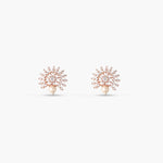 Blossom Pearl Nakshatra CZ Stud Earrings