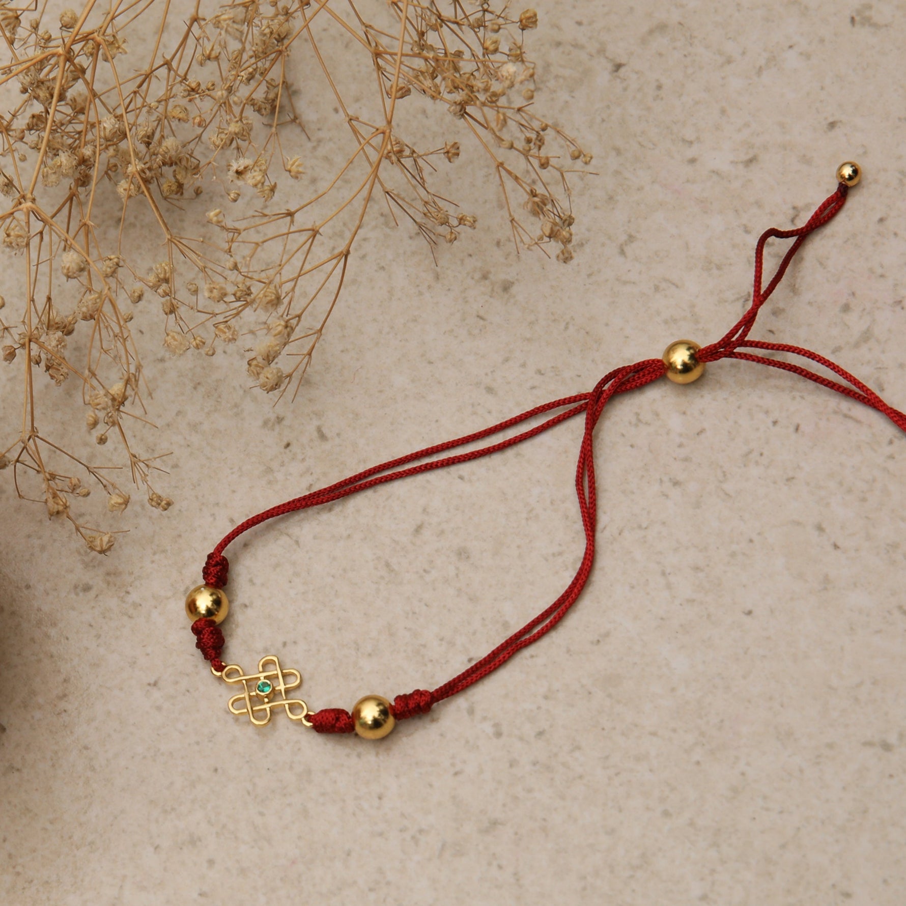 Mandala Gold Plated Silver Rakhi