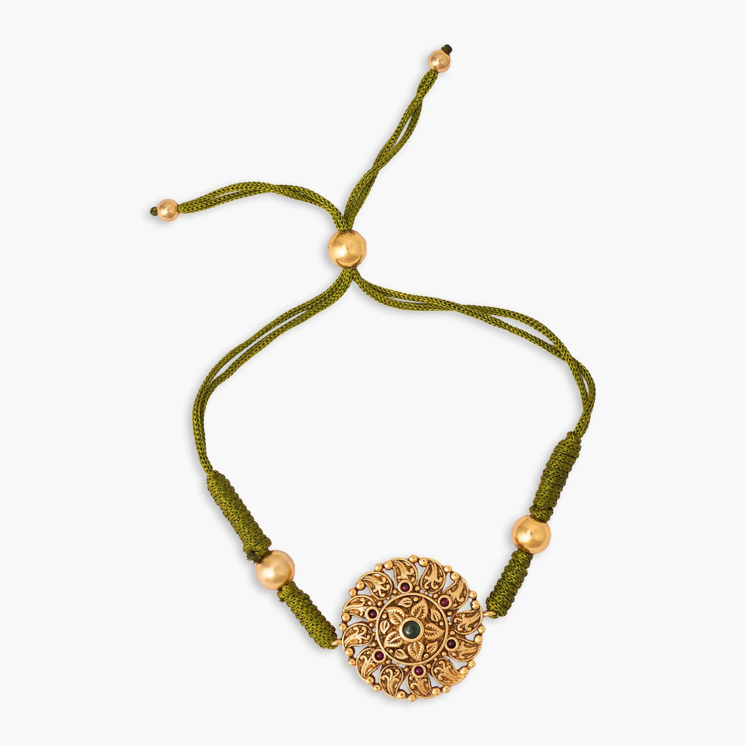 Sanskriti Round Antique Rakhi