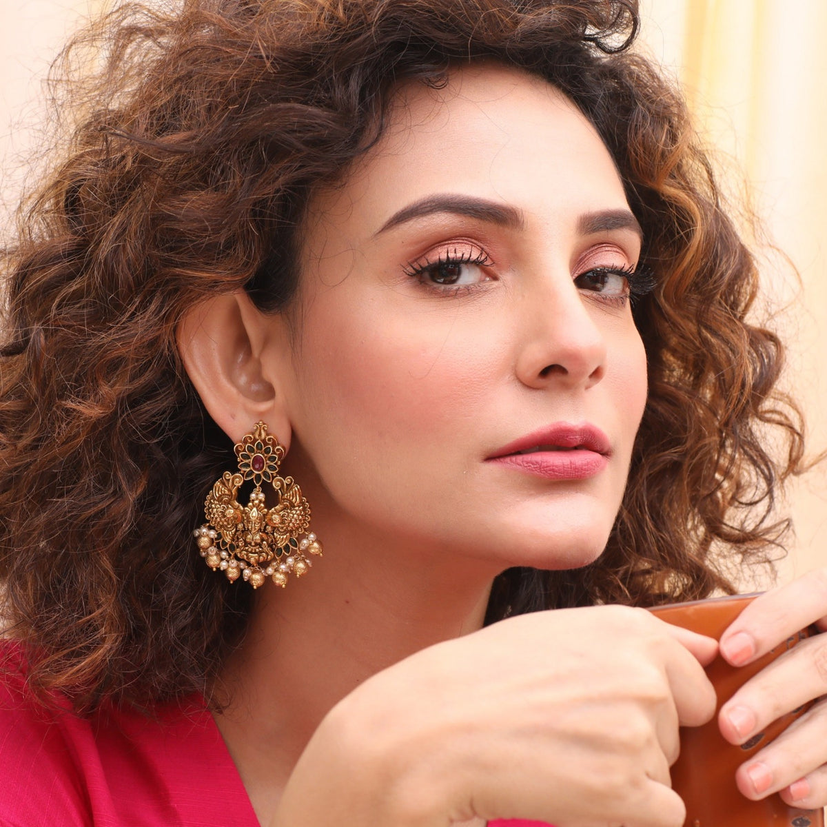 Aadvik Antique Chandbali Earrings