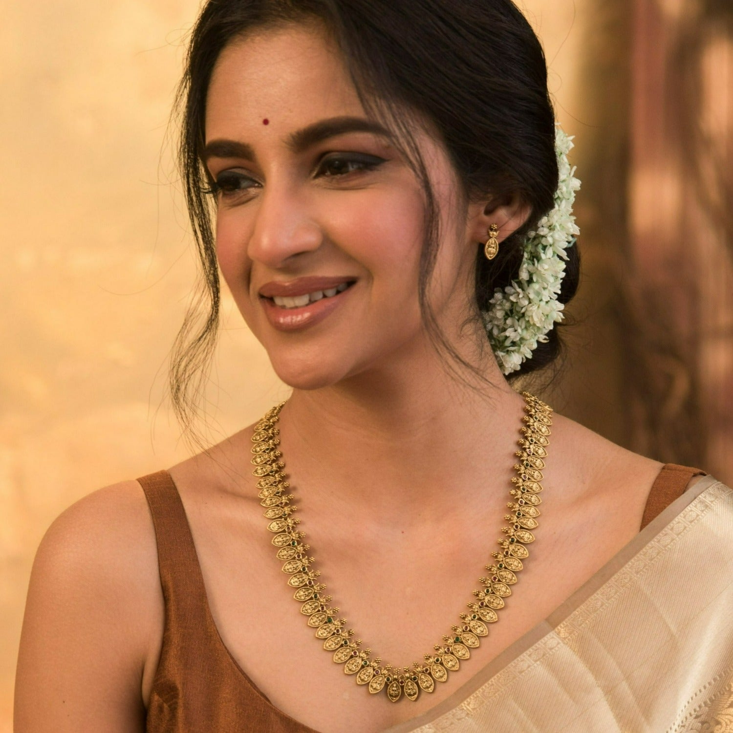 Dhruva Antique Long Necklace Set