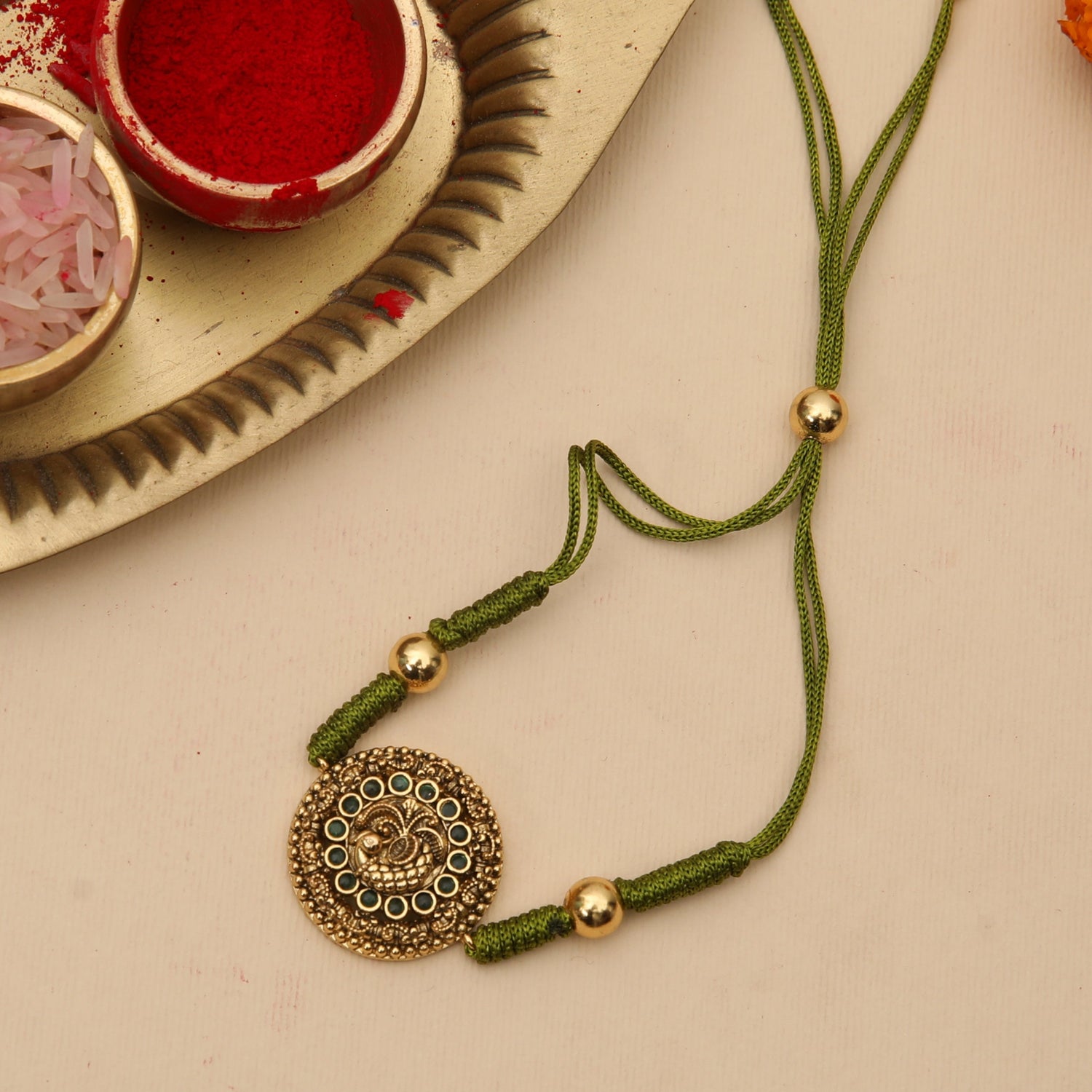 Mayura Heritage Antique Rakhi