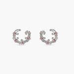 Swirl & Shine CZ Hoop Earrings