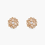 Classic Round Kundan Stud Earrings