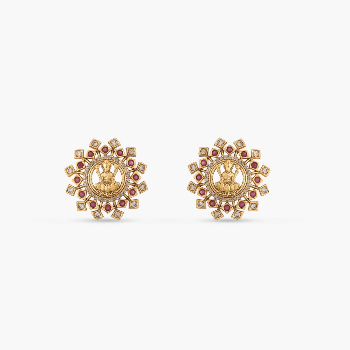 Veda Antique Stud Earrings