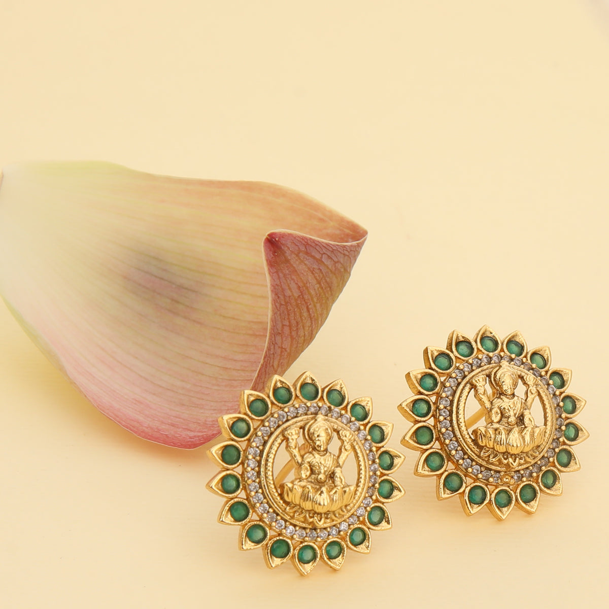 Lakshmi Kempu Antique Stud Earrings