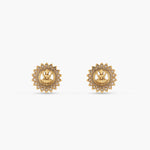 Ivory Lakshmi Antique Stud Earrings