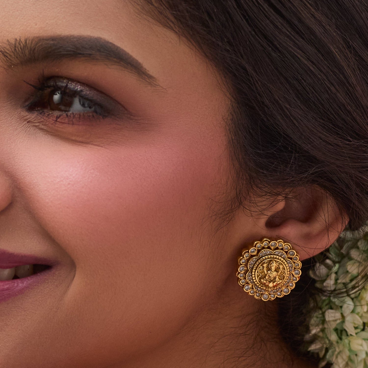 Tanira Antique Stud Earrings